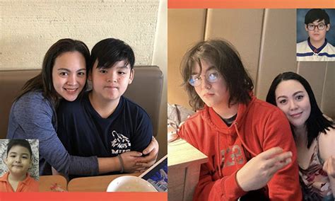 THEN AND NOW: Claudine Barretto's son Rodrigo Santino .